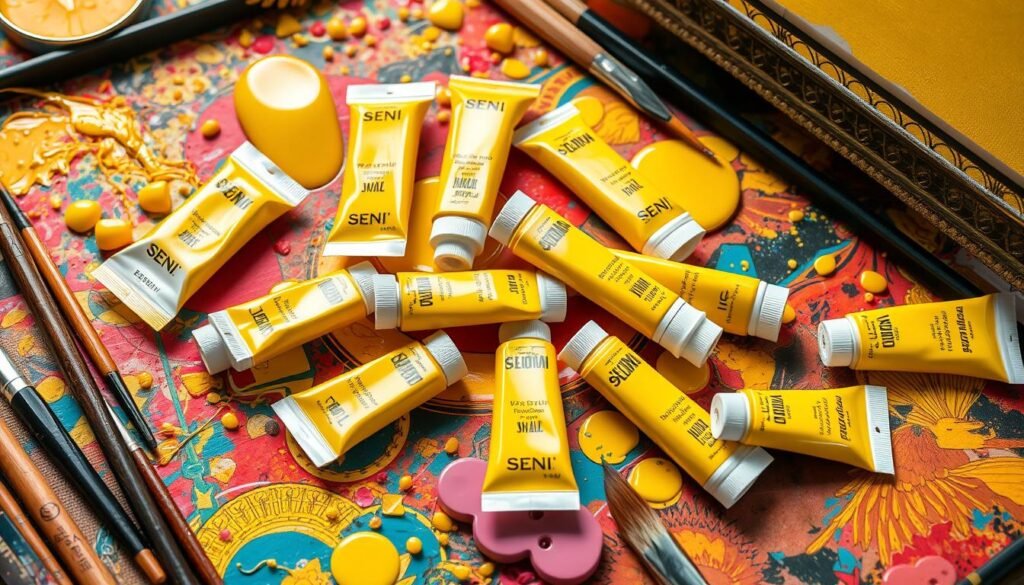 pigmen kuning dalam seni rupa
