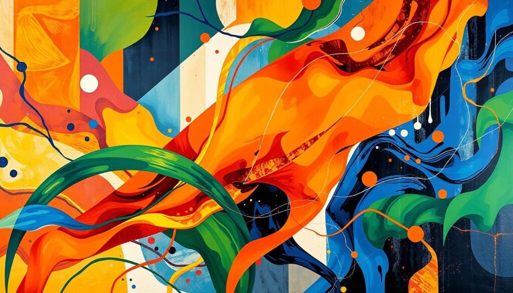 karya seni abstrak