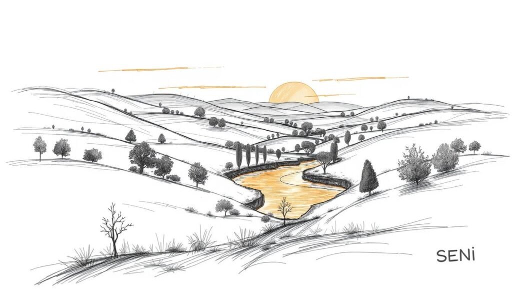 sketsa alam