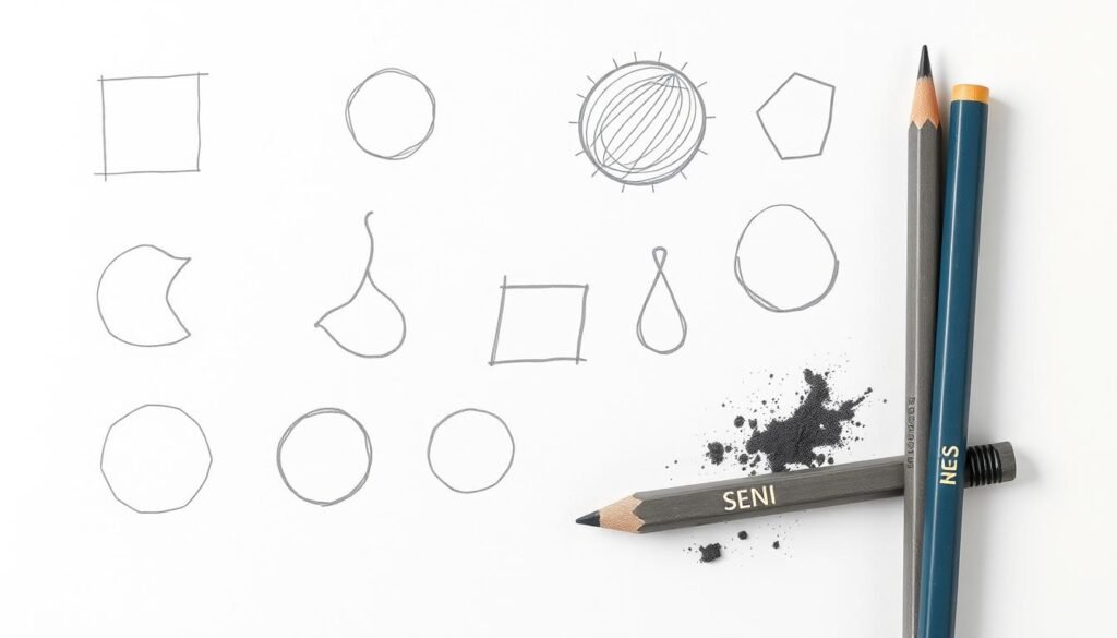 sketsa mudah