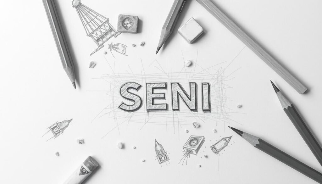 sketsa pensil